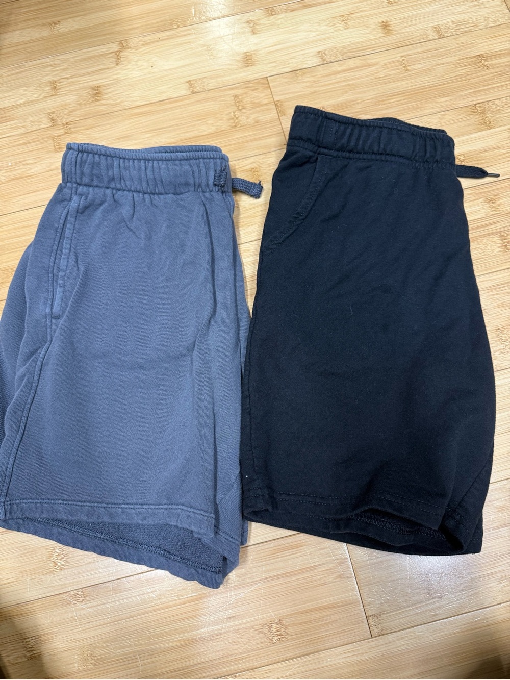 Kids casual shorts in grey and black plaid